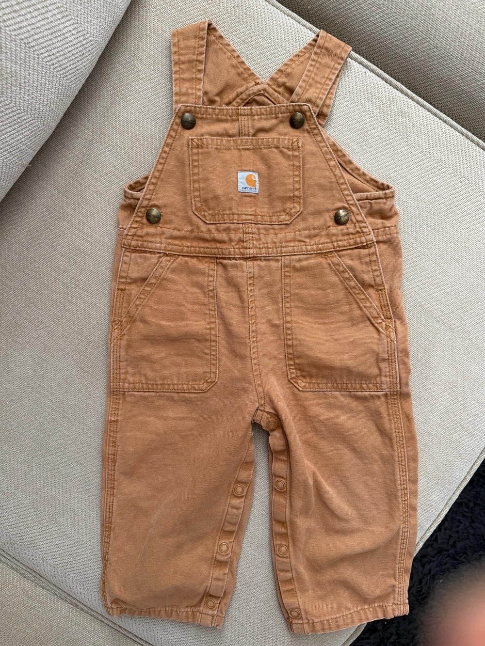 Carhartt Toddler Rust/Tan Overalls